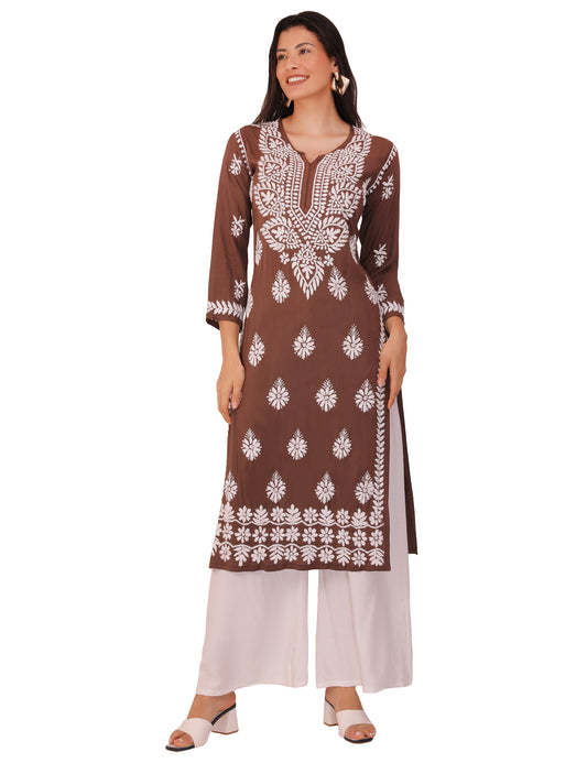 Women's Kurti Coffee (Chikankari)