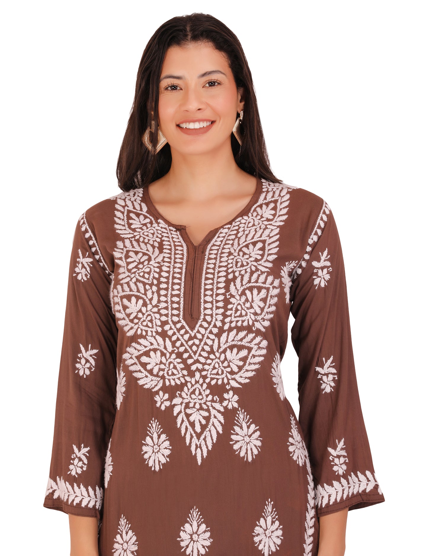 Women's Kurti Coffee (Chikankari)