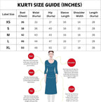 Women Cotton Kashmiri Embriodered Long Regular Fit Kurti